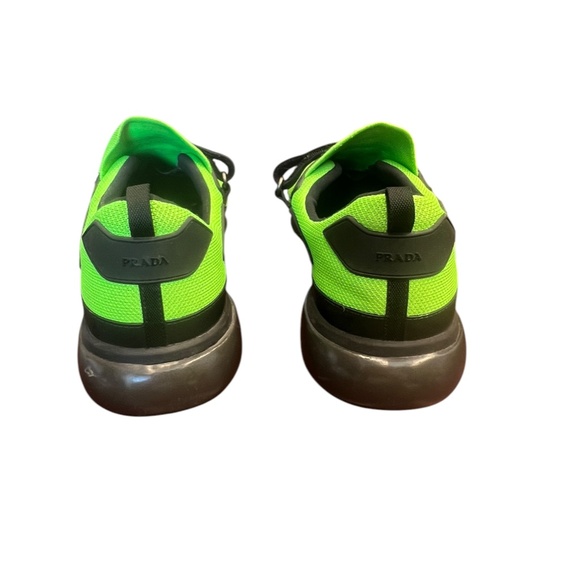 LUXURY PRADA CLOUDBUST SNEAKERS BLACK AND GREEN - Picture 4 of 11